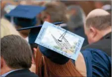  ?? SUBMITTED PHOTO ?? A Villanova grad decorated her mortar board for the big day Friday.