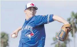  ?? CP ?? Toronto Blue Jays’ Aaron Sanchez says he is excited about the new season. He pitched four scoreless innings in his final exhibition start on Saturday.