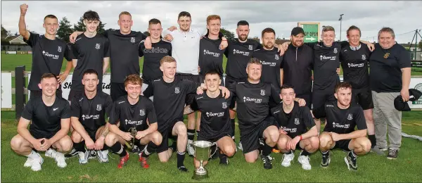  ??  ?? Jim McLaughlin Cup winners, Newtown United.