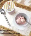  ??  ?? GO-GO GELATO’s Strawberry Fields Forever