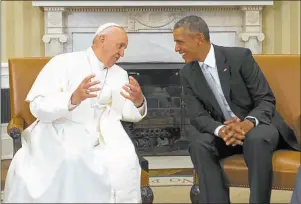  ?? FOTOS: CEDOC PERFIL ?? Obama expresó varias veces su admiración por el Papa.