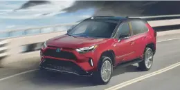  ?? TOYOTA ?? The 2024 Toyota RAV4 Prime can go about 42 miles before the gas engine switches on.