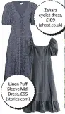  ??  ?? Linen Puff Sleeve Midi Dress, £95 (stories.com)