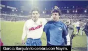  ?? ?? García Sanjuán lo celebra con Nayim.