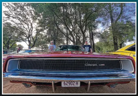  ?? PHOTO: DUBBO PHOTO NEWS ?? Barry and Darren Fogwell love their Chryslers, this 1968 Dodge Charger just one of the many they’ve imported from the USA.