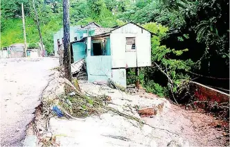  ?? FILE
PHOTOS ?? This house, located in Montego Bay, St James, was destroyed by flood waters in 2017.
