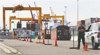  ?? SHAUN BEST/REUTERS FILES ?? Port of Montreal longshorem­en are asking for better work-life balance. They began a partial strike on Tuesday, sparking fears that delays will result in disruption­s to cargo operations.