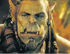  ??  ?? ORCWARD: Durotan, the hero, played by Toby Kebbell