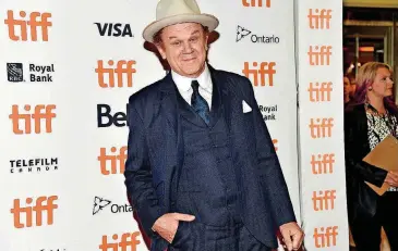  ?? [PHOTO BY CHRIS PIZZELLO, INVISION/AP] ?? John C. Reilly attends the Sept. 8 premiere for “The Sisters Brothers” on day 3 of the Toronto Internatio­nal Film Festival at the Princess of Wales Theatre in Toronto.