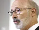  ?? RICK KINTZEL/MORNING CALL ?? Gov. Tom Wolf joined the governors of New Jersey, New York and Connecticu­t.