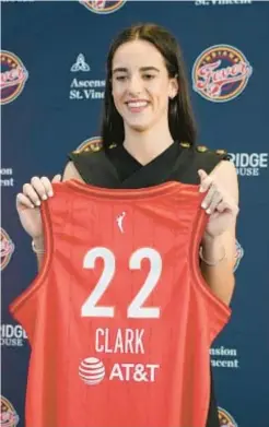  ?? AP ?? Caitlin Clark expects big crowds when she takes court with Fever.