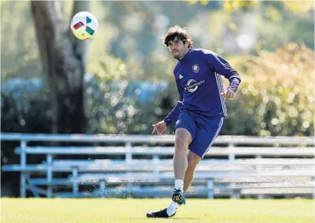  ?? JACOB LANGSTON/STAFF PHOTOGRAPH­ER ?? “This year, our goal is to make the playoffs and when we get there, for sure, we’re going to think about winning the MLS Cup,” Kaká says.