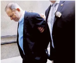  ?? REUTERS ?? Hollywood film producer Harvey Weinstein arrives at the Manhattan Criminal Court in New York on May 25, 2018.