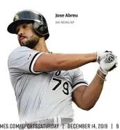  ?? JIM MONE/AP ?? Jose Abreu