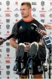  ??  ?? Kieran Foran has been at the centre of a media storm over the last week.