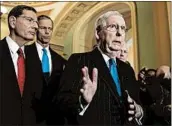  ?? J. SCOTT APPLEWHITE/AP ?? Senate Majority Leader Mitch McConnell said he will bring legislatio­n to the floor to overhaul sentencing laws.