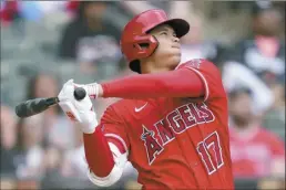  ?? AP file photo ?? Shohei Ohtani received 20 of 87 votes for AP Male Athlete of the Year, edging out Lionel Messi and Novak Djokovic.