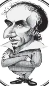  ?? ?? FRATERNAL: A caricature of legendary Romantic poet William Wordsworth