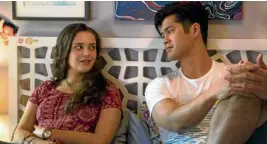  ??  ?? Katherine Langford (left) with Ross Butler in a flashback scene