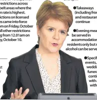  ??  ?? Under fire First Minister