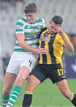  ?? Picture: AP. ?? Jack Hendry in action against AEK Athens.