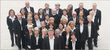  ?? (Photo DR) ?? Lionel Ponchaux et ses fidèles choristes