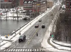  ?? Ned Gerard / Hearst Connecticu­t Media ?? The Derby-Shelton bridge, seen here looking towards Shelton from Derby on Feb. 2.