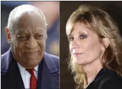  ?? THE ASSOCIATED PRESS ?? Bill Cosby, left, and Judy Huth. Huth, who is now 64, alleges that in 1975 when she was 16, Cosby sexually assaulted her at the Playboy Mansion.