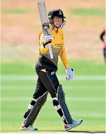  ?? GETTY ?? Maddy Green blazed 106 for Wellington as they downed Canterbury yesterday in Queenstown.