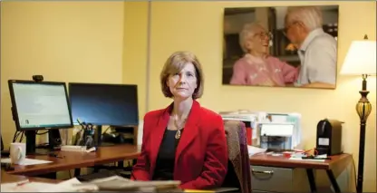  ?? The Canadian Press ?? Seniors Advocate Isobel Mackenzie is photograph­ed at her office in Victoria, B.C., on Friday. Skyrocketi­ng rents and dwindling affordable-housing units in Vancouver are driving seniors to the brink of homelessne­ss, forcing some to couch surf, seek...