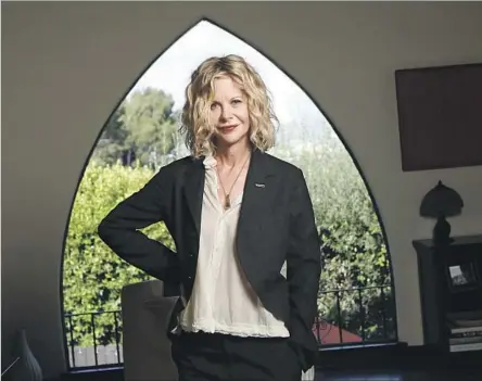  ?? Mel Melcon Los Angeles Times ?? FORMER ROM-COM darling Meg Ryan directed “Ithaca,” based on a 1943 novel about a messenger who delivers soldiers’ telegraphs.