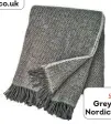  ?? ?? £60 Grey Throw, Nordicnest.com