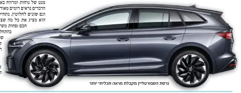  ??  ?? גרסת הספורטליין מקבלת מראה תכליתי יותר