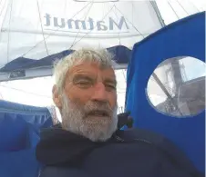  ??  ?? Fine seamanship by Jean-luc Van Den Heede in the Golden Globe Race