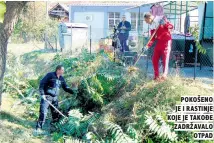  ??  ?? pokošeno je i rastinje koje je takođe zadržavalo otpad