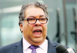  ?? DARREN MAKOWICHUK ?? Mayor Naheed Nenshi expressed disappoint­ment that the federal government wasn’t more vocal about its support for a Calgary Olympic bid.