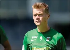  ?? Bild: KRISTER ANDERSSON ?? KLAR. Albin Skoglund lånas ut från Varberg till Oddevold säsongen ut.