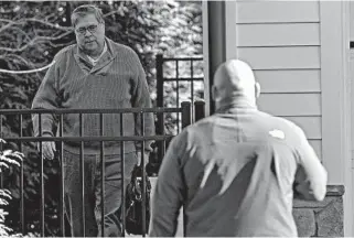  ?? SAIT SERKAN GURBUZ/AP ?? Attorney General William Barr at his home on Saturday, less than a day after getting Robert Mueller’s report.