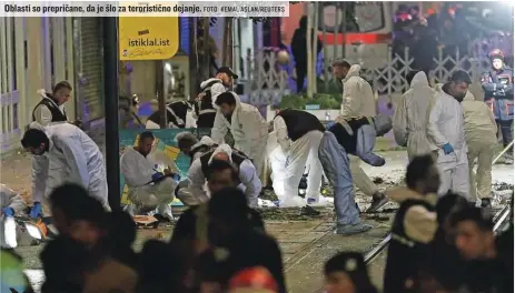  ?? FOTO: KEMAL ASLAN/ REUTERS ?? Oblasti so prepričane, da je šlo za teroristič­no dejanje.