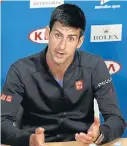  ??  ?? Serbio. Novak Djokovic.