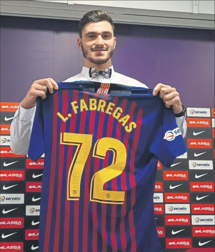  ?? FOTO: PEP MORATA ?? Un refuerzo de lujo para el Barça Lassa. El pivote francés Ludovic Fàbregas, de 22 años, llega al Palau con grandes retos