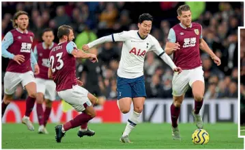  ??  ?? Goal of the Season… Son’s solo effort v Burnley in 2019-20 was voted the campaign’s best strike