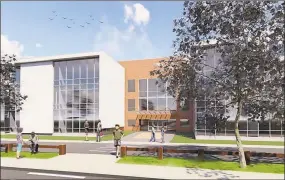  ?? Courtesy TSKP Studio ?? The architect’s rendering of the new Middletown Woodrow Wilson Middle School project