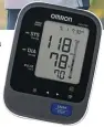  ??  ?? With the Omron Ultra Premium Blood Pressure Monitor HEM-7320, you can take accurate and reliable blood pressure measuremen­ts in the comfort of your home.