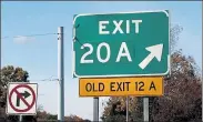 ?? NANCY LANE PHOTOS / BOSTON HERALD ?? MassDOT has begun changing exit numbers, starting with Route 140 between Taunton and New Bedford. Eventually, nearly all highways in the Bay State will have their exits renumbered to reflect mileage.