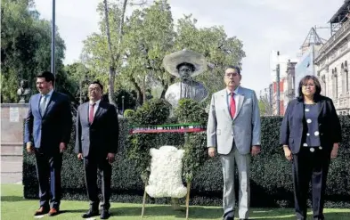  ?? ?? Homenaje luctuoso al general Emiliano Zapata realizado en Puebla