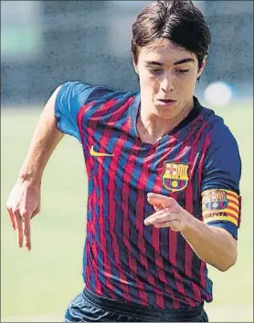  ?? FOTO: FCB ?? Jorge Alastuey, capitán del Cadete A del FC Barcelona