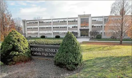  ?? MEDIA NEWS GROUP PHOTO ?? The former Bishop Kenrick High School later became Kennedy-Kenrick Catholic High School after the merger of Kenrick with Archbishop Kennedy High School.