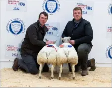  ?? ?? BUTCHERS LAMB champion from the Moir bothers sold for £300 Ref:RH29112210­9