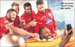  ??  ?? KXIP has become a bunch of happy guys together